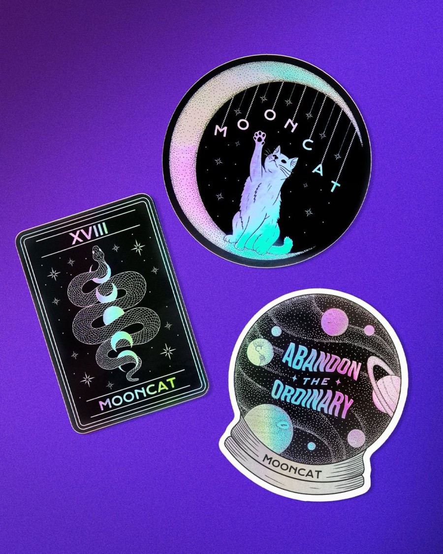 Nail Care & Merch mooncat | Cooper Calligraphy Sticker Set